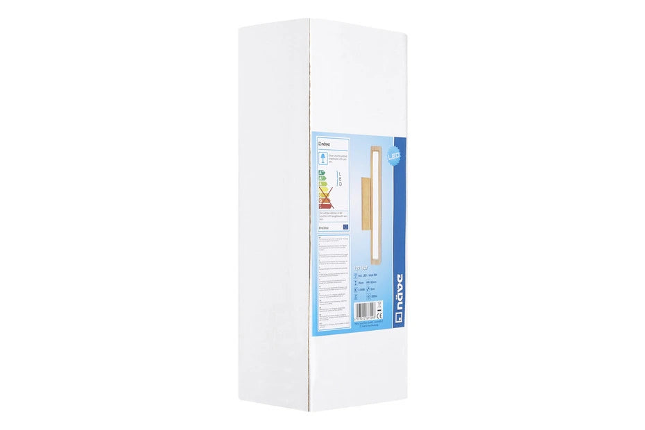 Wandlampe LED aus Holz Eiche warmweiß breite schmal Wandleuchte näve 1291627