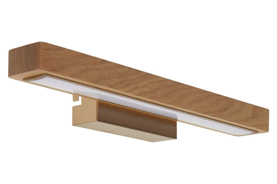 Wandlampe LED aus Holz Eiche warmweiß breite schmal Wandleuchte näve 1291627