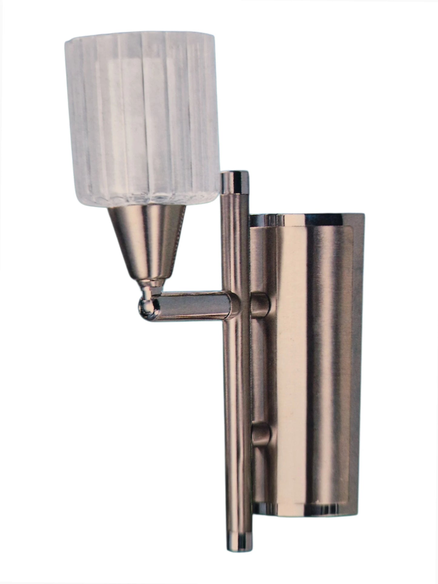 Kleine Wandleuchte Spira Messing mit geriffelten Glas klar G9 dimmbar wandfackel gold mit lampenglas klar eglo 83747