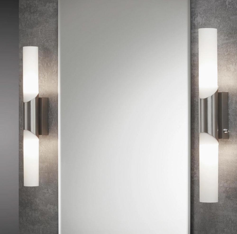 Bad Wandleuchte Spiegellampe 2x E14 Chrom mit Schalter