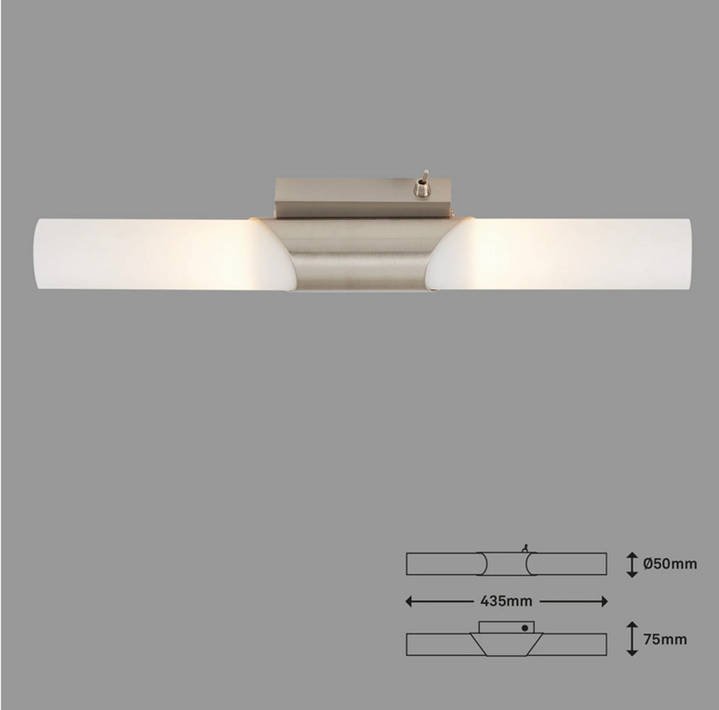 Bad Wandleuchte Spiegellampe 2x E14 Chrom mit Schalter
