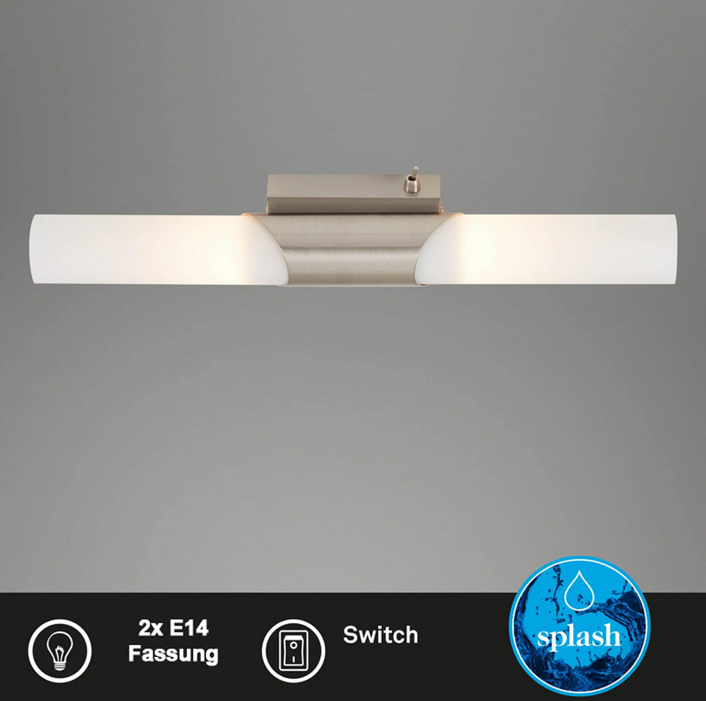 Bad Wandleuchte Spiegellampe 2x E14 Chrom mit Schalter