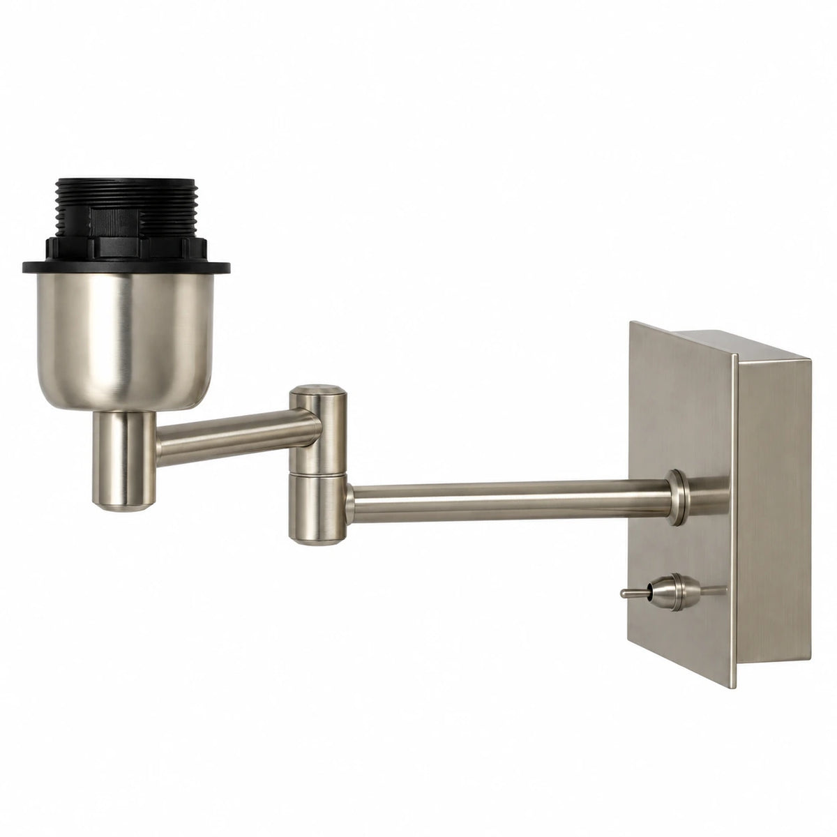 Schwenkbarer Gelenkarm der Light & Living SWING Wandlampe in Nickel satiniert mit verschiedenen Armpositionen