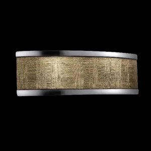 Wandleuchte Shine LED Leuchte Up Down antik gold mit Muster halbrund warmweiß Honsel Leuchten 18622 36cm breit 11 cm hoch