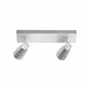 Wandstrahler Aluminium 2 flammig schwenkbar – Wandleuchte