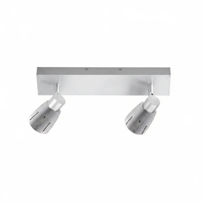 Wandstrahler Aluminium 2 flammig schwenkbar – Wandleuchte