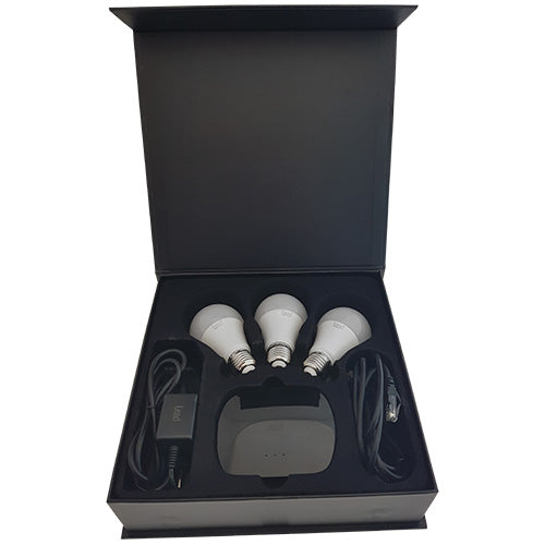 WDC65 3er Set LED Leuchtmittel RGB-W steuerbar über Wifi E27