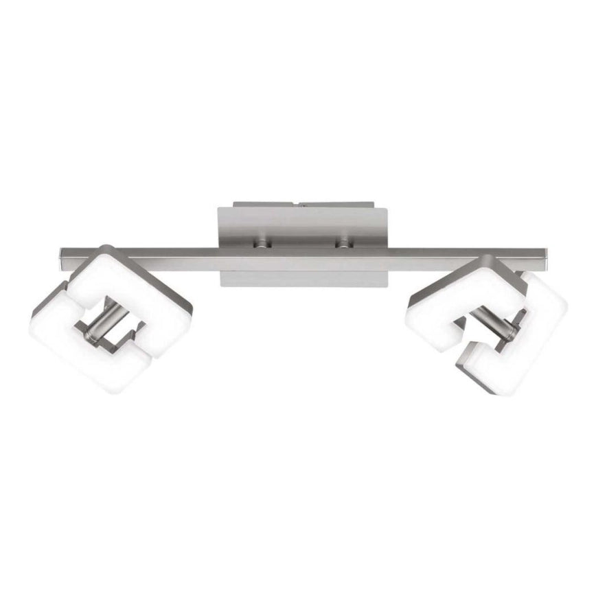 LED-Deckenstrahler 2-flammig Nickel matt schwenkbar modern 1000 Lumen - ZARA Wofi
