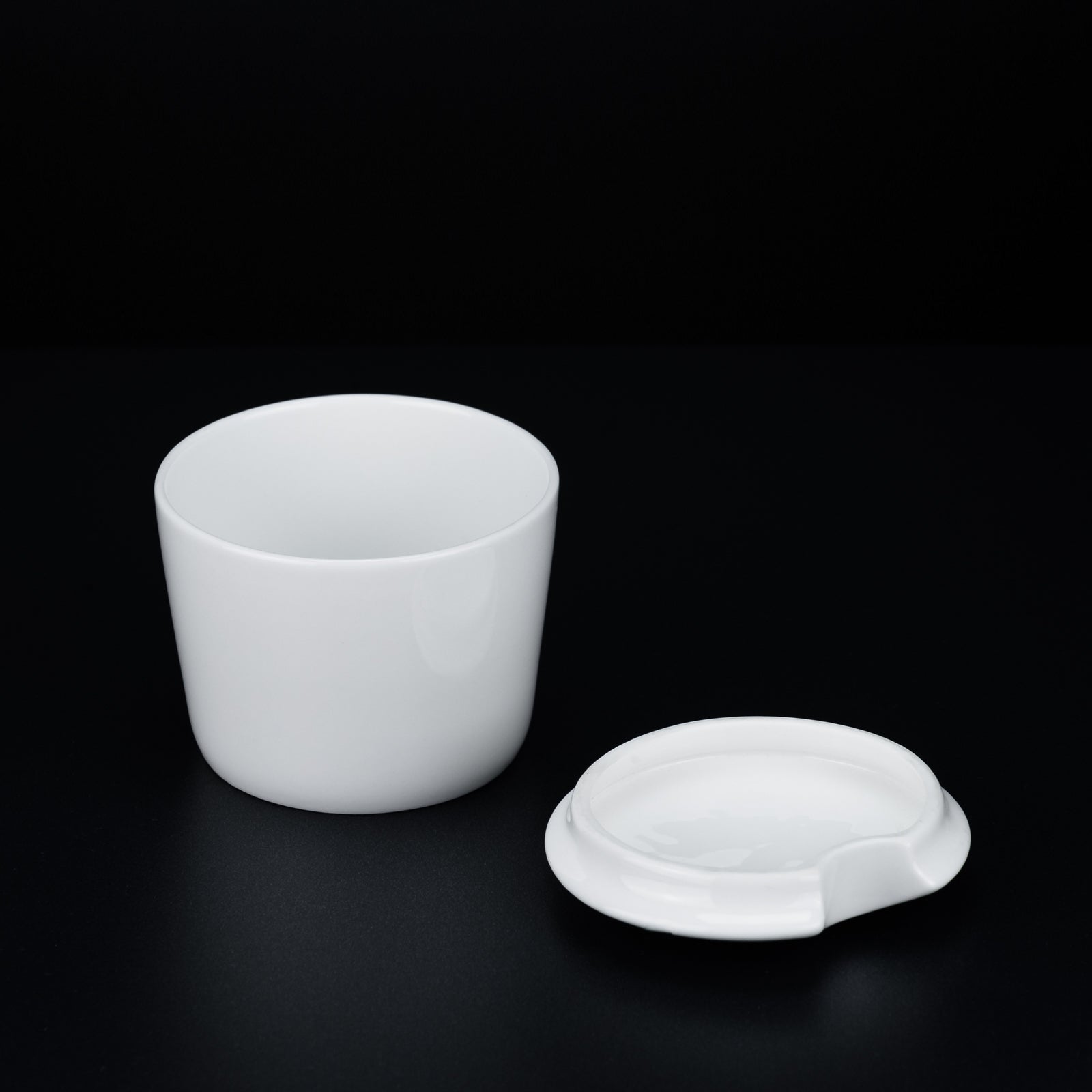 Zuckerdose Porzellan weiß modern  – stilvolles Wohnaccessoire & Dekoartikel aus Europa