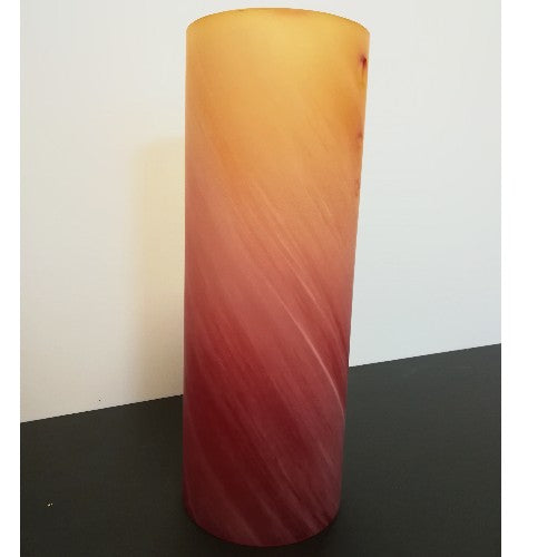 Zylinder Lampenglas Ersatz Glaszylinder Orange 22cm – Lampenglas 