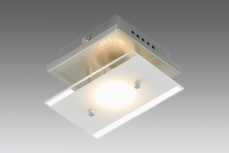 Kleine LED TELL aus Deckenlampe 3596-012 Glas satiniert Briloner 12x15cm Wandlampe