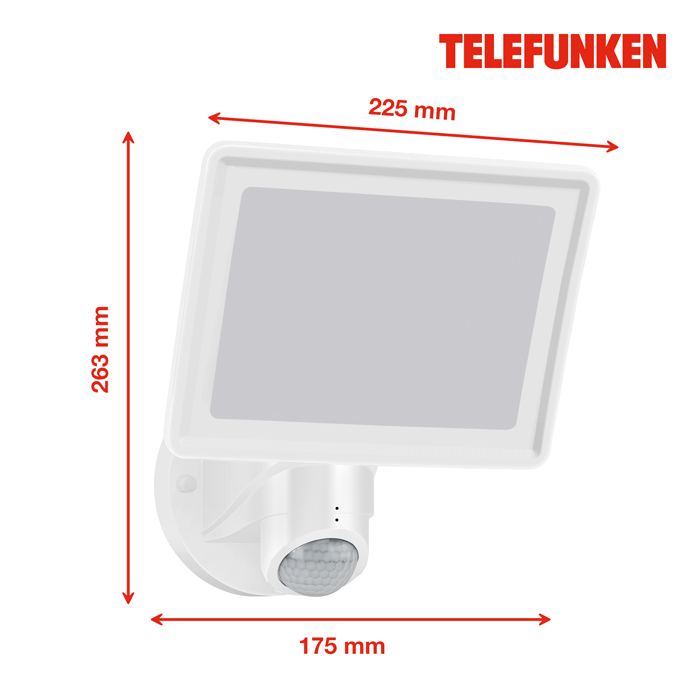 6-304406TF-telefunken-LED-Fluter-f-r-Aussen-weiss-mit-Bewegungssensor-2000-Lumen-IP44 LED-Fluter für Außen weiß mit Bewegungssensor 2000 Lumen IP44 304406TF