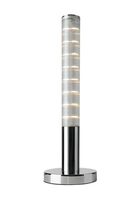 LED Stab-Tischleuchte Pole dimmbar Sompex 45cm Chrom 78750