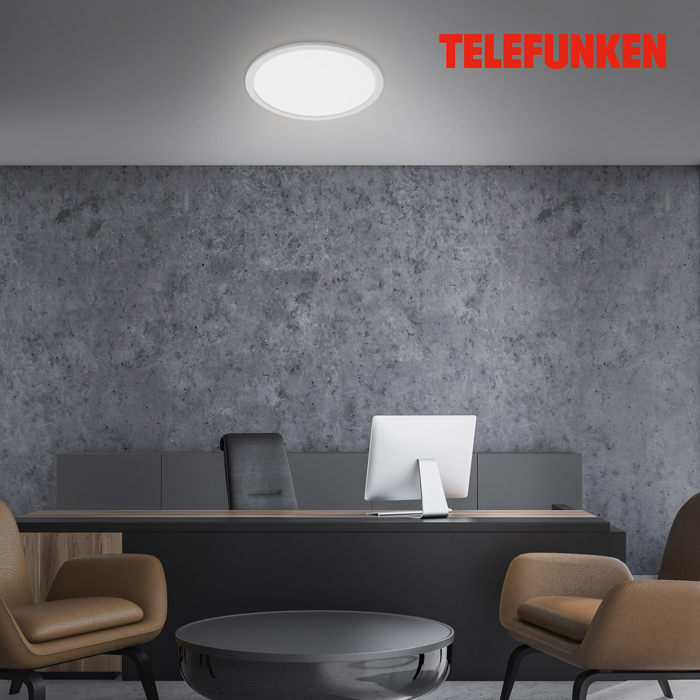 309104TF_05 Anbau LED Panel rund mit Bewegungssensor und Dämmerungssensor 40cm 309104TF Telefunken